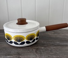 Orla Kiely 7 Emaille gemustert Kochtopf Holzg...