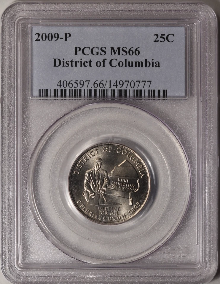 2009-P District of Columbia Quarter PCGS MS-66 - Image 3 of 4