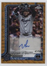 2025 Topps Chrome Update Gold Wave Refractor 47/50 Victor Mesa Jr Auto 10h2