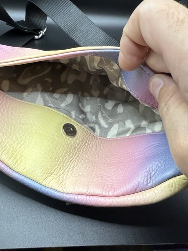 NWOT Aimee Kestenberg Milan Leather Bum Bag fanny pack ombre Rainbow - Picture 6 of 6