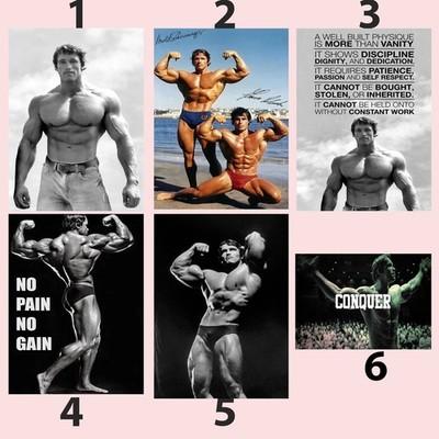 Arnold Schwarzenegger Classic Bodybuilding Motivation Poster