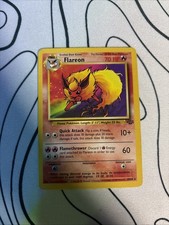 Pokemon TCG 1999 Flareon 19/64 Jungle Unlimited Non-Holo Rare Vintage LP 