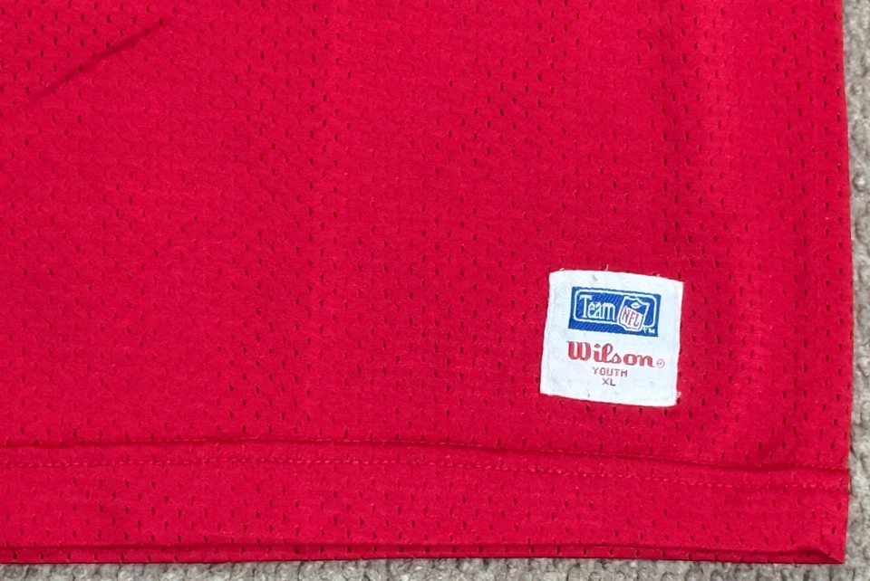 Camiseta de fútbol americano Wilson vintage NFL Kansas City Chiefs #58 Derrick Thomas juvenil XL Foto 4 de 4