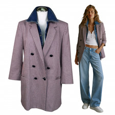 Oversized Long Blazer Size 8 US Modified for Veronica Beard Brunne Dickeys