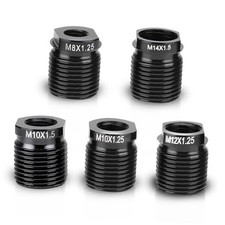 Gear Shift Knob Adapter Kit, 5-Pack Aluminum Alloy Thread Adapters, Quick