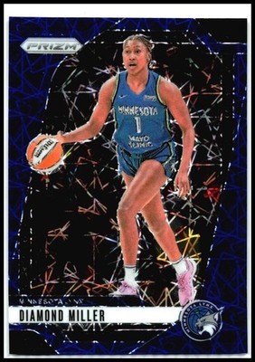 2024 Panini Prizm WNBA Blue Velocity #63 Diamond Miller Lynx