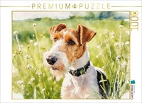 Calvendo Puzzle Wire-Haired Fox Terrier | 1000 Pieces, Finished Size 25.2 × 18.9