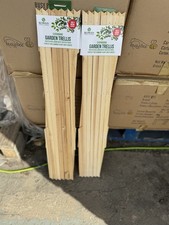 2 Natural 6ft X 2ft Wooden Expanding Garden Trellis 1.8m X 60cm