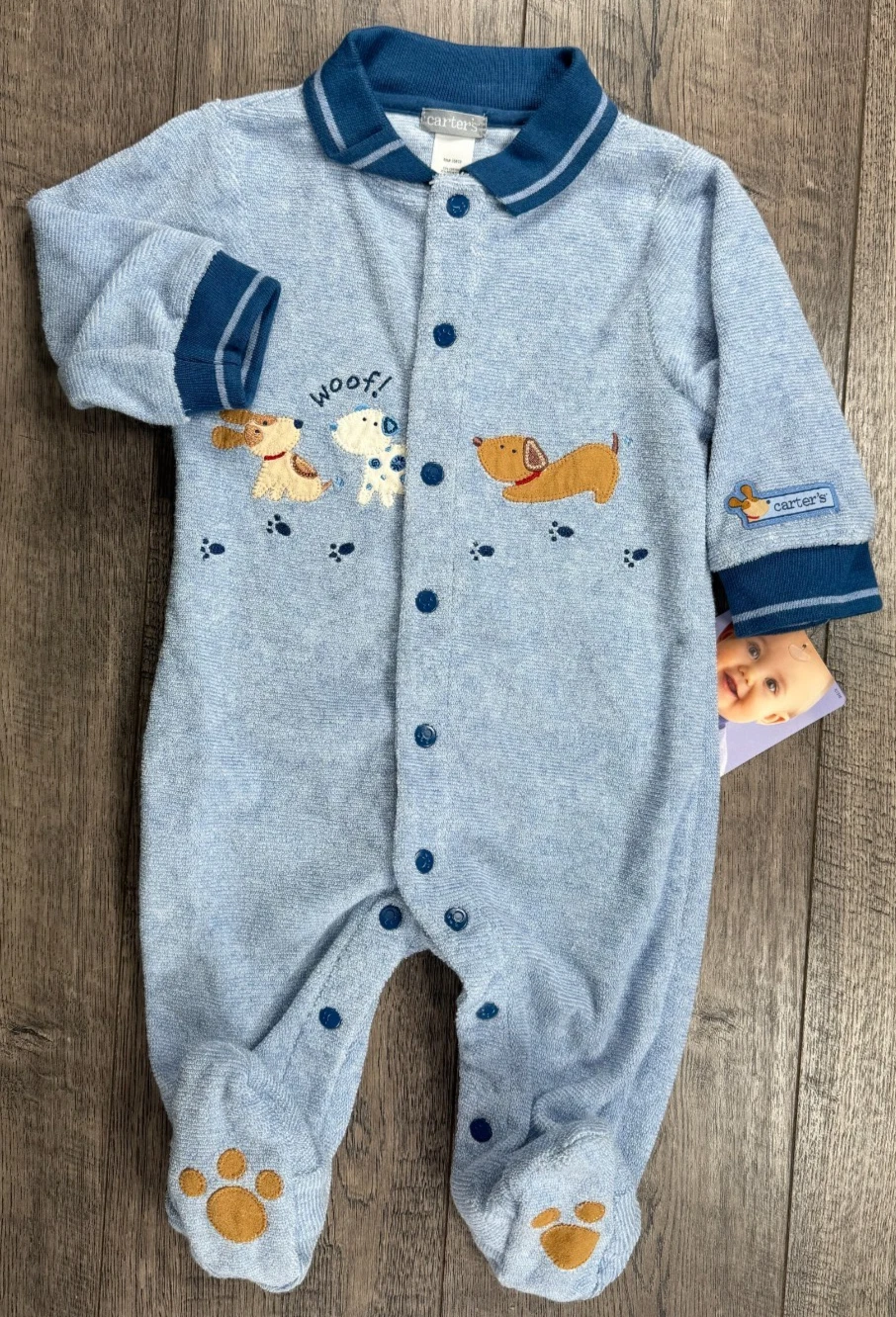 Baby Boy Clothes New Vintage Carter's 3-6 Month Dog Gone Cute Terry Cloth Outfit
Opens in a new wind