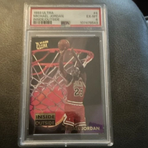 1993 Fleer Ultra Michael Jordan Inside Outside #4 Insert PSA 6