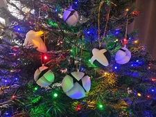 Handmade 3D Printed Xbox Style Christmas Ornaments – Gamer Tree Décor Gift