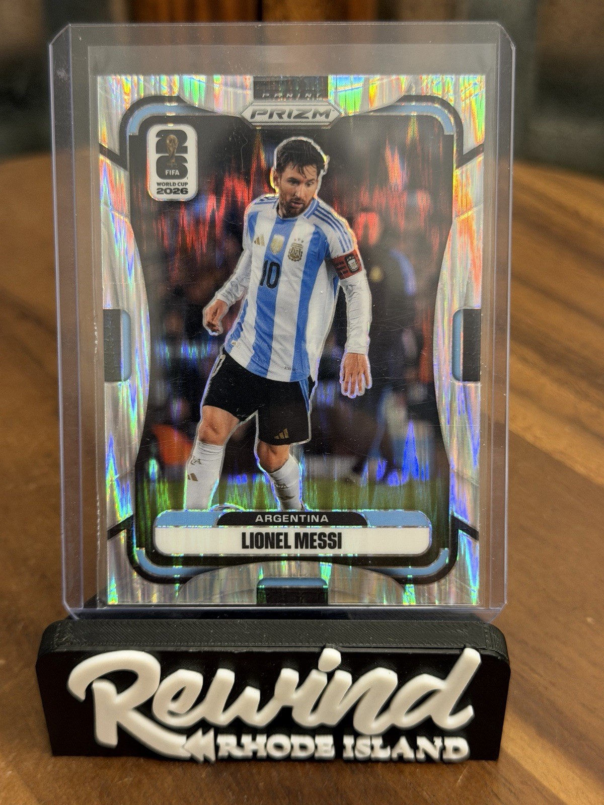 Panini Prizm 2026 FIFA World Cup Lionel Messi Argentina Flash #10 Silver