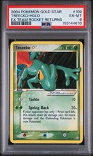 2004 POKEMON EX TEAM ROCKET RETURNS GOLD STAR #109 TREECKO-HOLO PSA 6 (SWIRL) on eBay