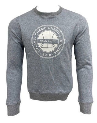 GANT Men's Light Grey Bastad Crew Neck Sweatshirt Size M NWT