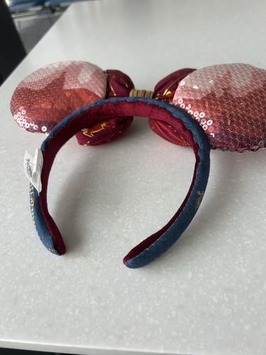 Big Thunder Mountain Minnie Mouse Main Attraction Ears Disney- Red Bow Headband - Picture 12 of 12