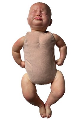 22'' Reborn Grumpy Baby Newborn Realistic Crying Life-Like Silicone