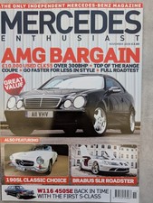 Mercedes Enthusiast Magazine - November 2008 - CLK55, 190SL, Brabus SLR, 450SE