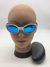Oakley Eye Jacket X 009438-0158 Silver Sunglasses 58-19-137 Ice Iridium Lens