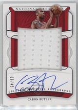 2022-23 Panini National Treasures Colossal Material 6/49 Caron Butler Auto 1ib5