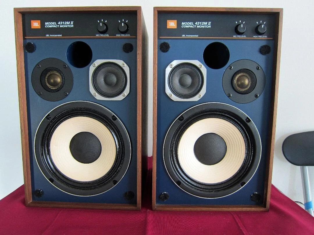 JBL 4312M2 Black Compact Monitor Speaker Model 3way 3 speaker