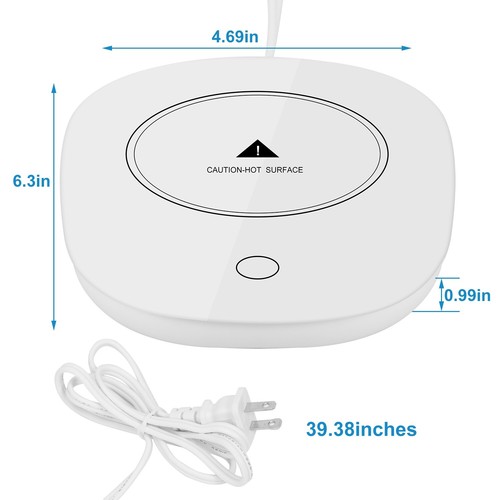 Electric Coffee Mug Warmer Cup Milk Beverage Warmer Plate for Office Home Desk - Picture 4 of 12