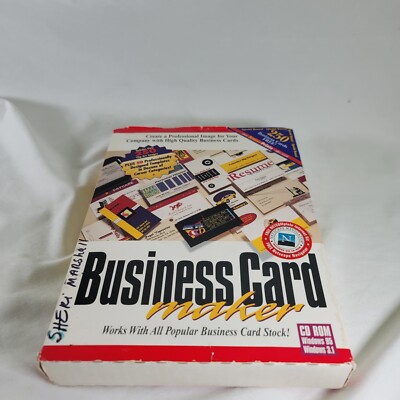 Vintage 1997  Swift Platinum Business Card Maker Software Windows PC 