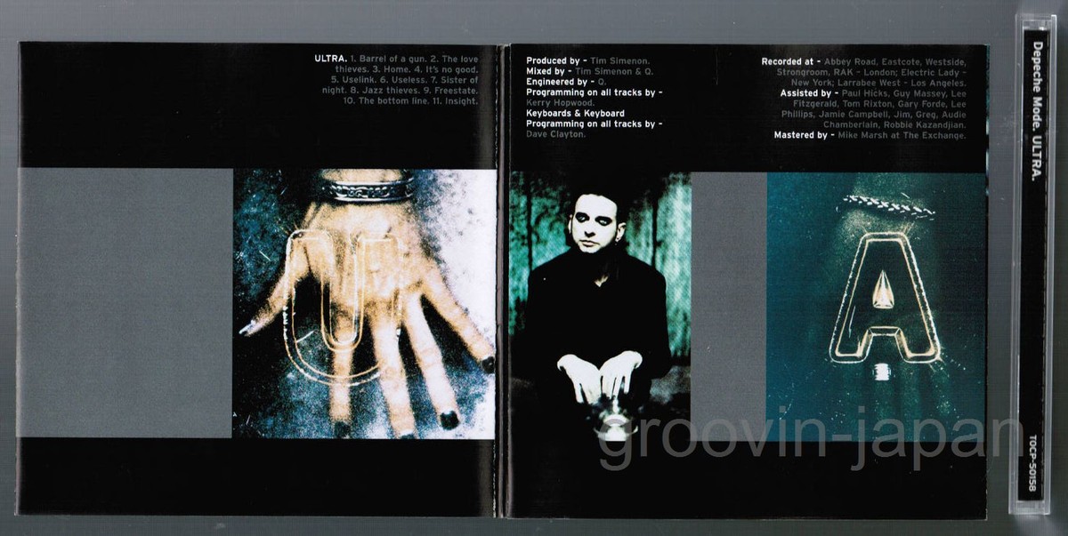 DEPECHE MODE Ultra JAPAN CD w/ OBI + fold-out INSERT TOCP DEPECHE MODE Ultra JAPAN CD w/ OBI + fold-out INSERT TOCP