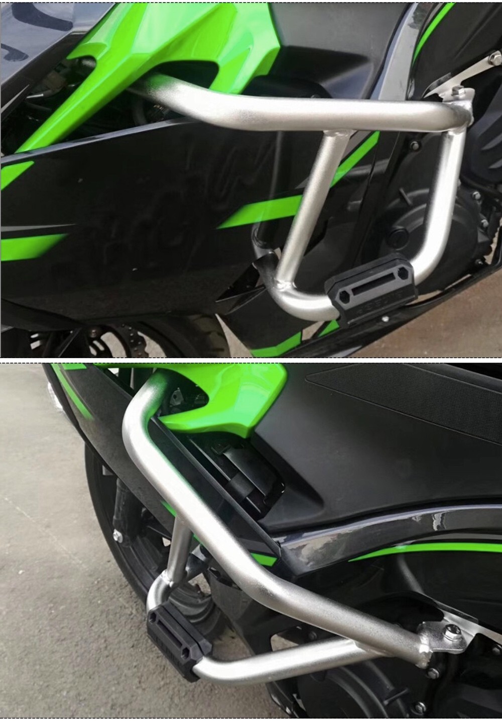 Engine Crash Guard Frame Protector Highway Bar For Kawasaki Ninja 400