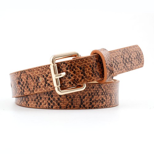 New Snake Print Vintage Skinny Belt – Spring/Summer Versatile for Jeans & Dresse - Picture 7 of 12