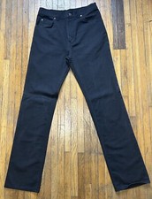 Vintage 1980s Gap Pioneer Jeans 32X34 Black Made In USA Straight Leg Western