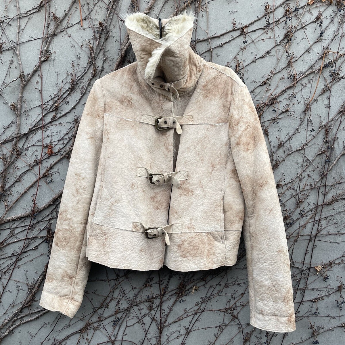 Vintage Armani Jeans Faux Fur Aviator Shearling Jacket | eBay Vintage Armani Jeans Faux Fur Aviator Shearling Jacket | eBay