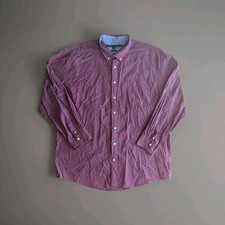 Tommy Hilfiger Button Up Long Sleeve Shirt XXL Red Check Classic Fit