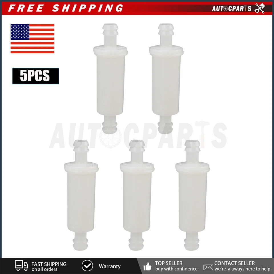 5x Filtro de combustible pequeño en línea para Polaris Ranger RZR 1985-2014 2530009 gasolina Foto 2 de 4