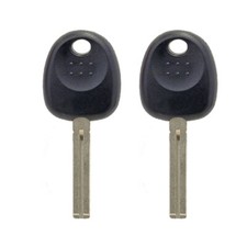 2 New Uncut Blank Transponder Key Replacement For Hyundai Kia Id46 Chip Hy20-pt