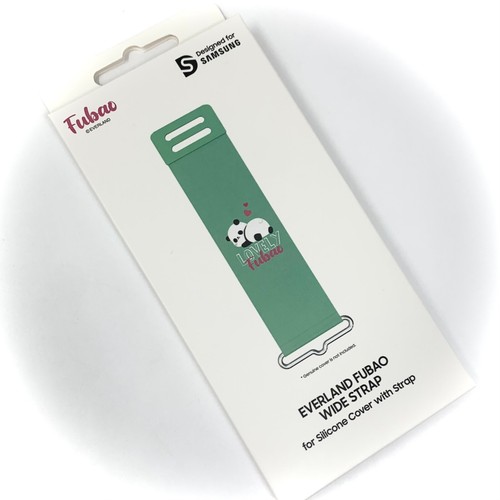 Genuine OEM Samsung Everland Fubao Wide Green Strap for Silicone Cover Case - 第 2/3 張圖片