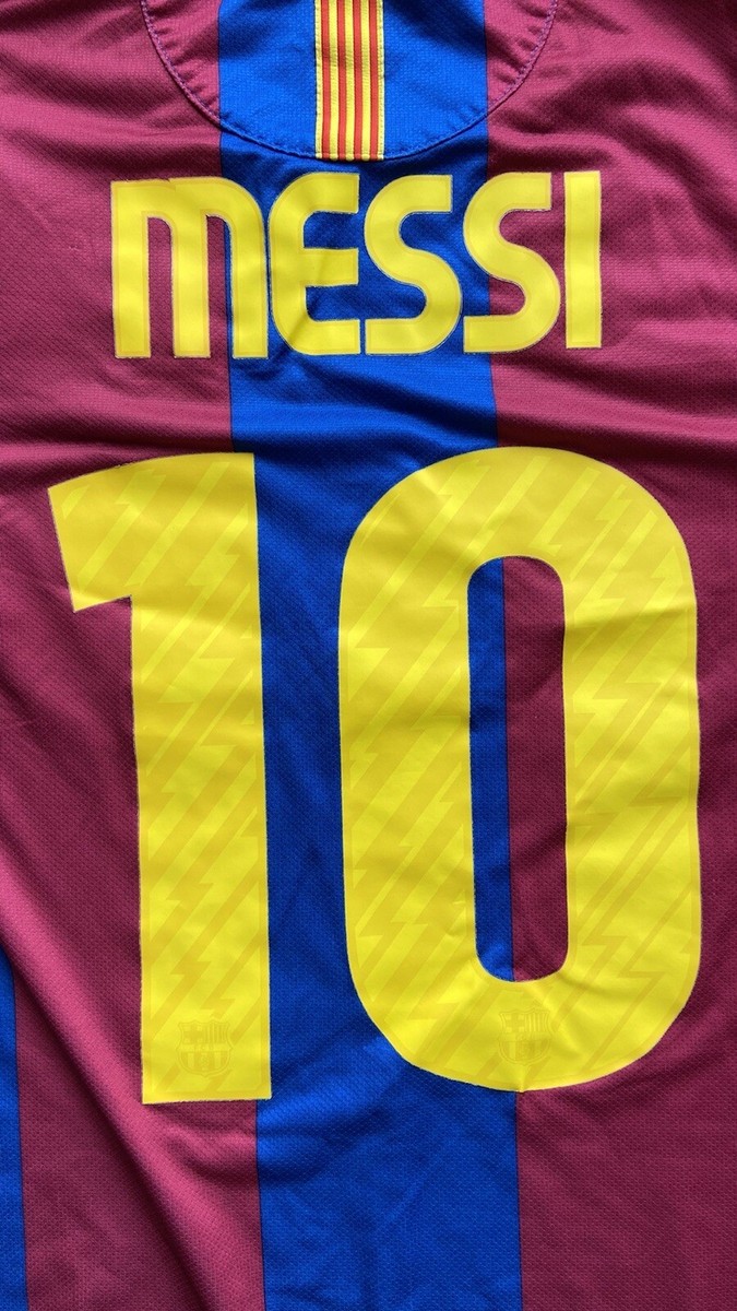 Maillot Domicile FC Barcelone 2010-2011 – #6 XAVI, Taille XL, Nike, Occasion