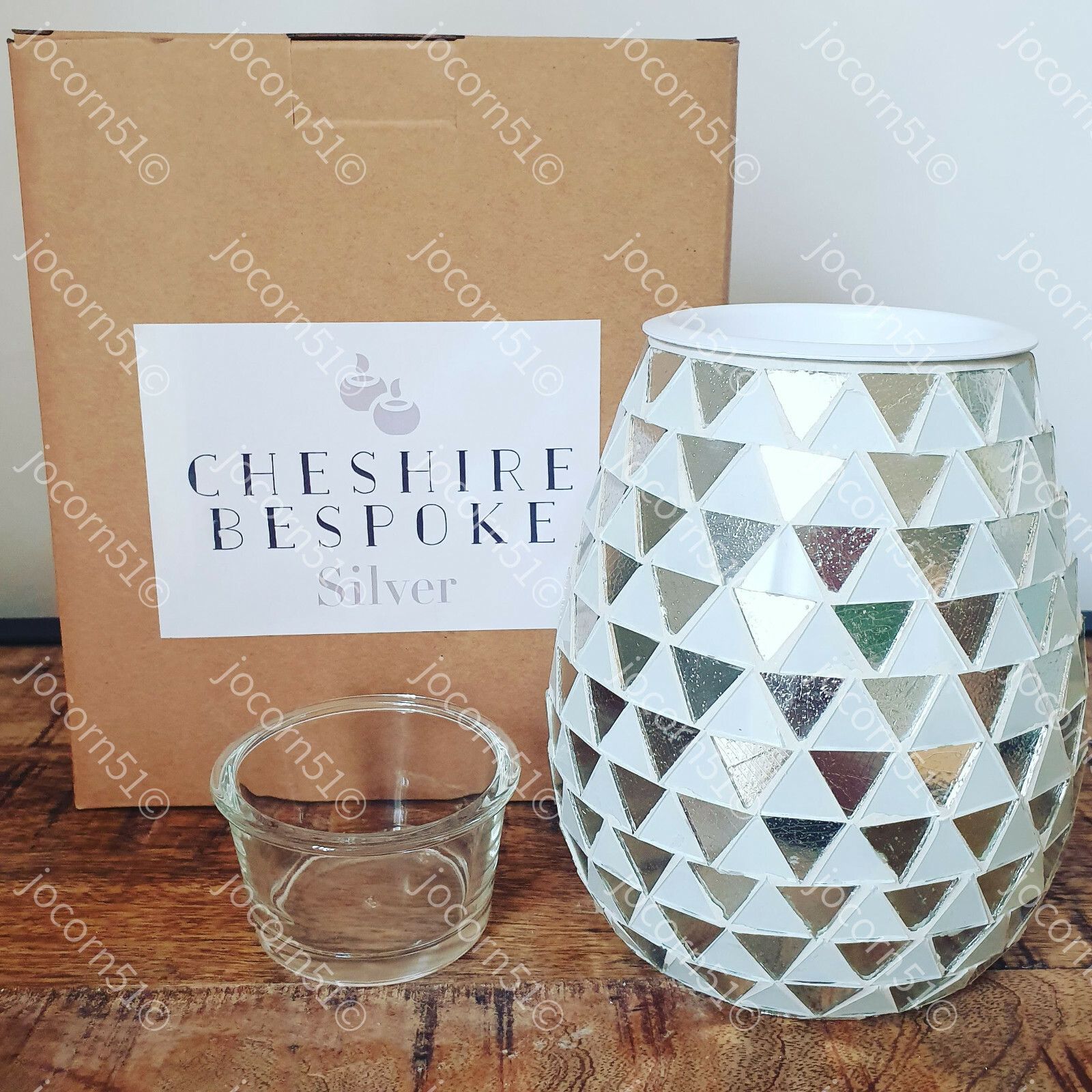 Wax Melt Burner Oil Warmer LED Energy Saving Crushed Mosaic Plugin Aroma Lamp eBay