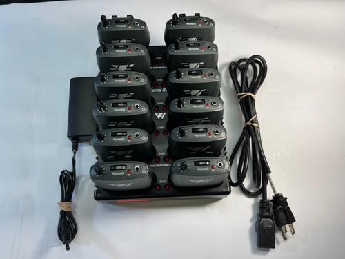 WILLIAMS SOUND R35-8 PERSONAL PA FM 8-CHANNEL RECEIVER 12 BAY BASE LOT OF 12 - Afbeelding 2 van 14
