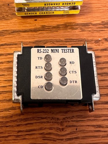 RS-232 Mini-Tester mit LED Anzeigen DB-25 Stecker auf Buchse mit EXTRA - Bild 2 von 13