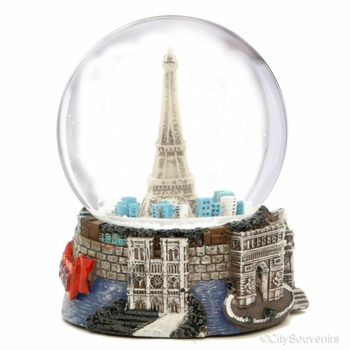 Colorido globo de nieve de París - Imagen 2 de 4