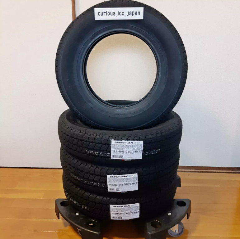 YOKOHAMA SUPER VAN Y356 145/80R12 80/78 145R12 6PR Set of 4