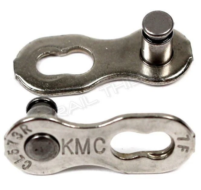 SHIMANO KMC 410N-CL Master Link Per Catena Singola 1/2 X 1/8, 3 Pezzi, Colore Nero