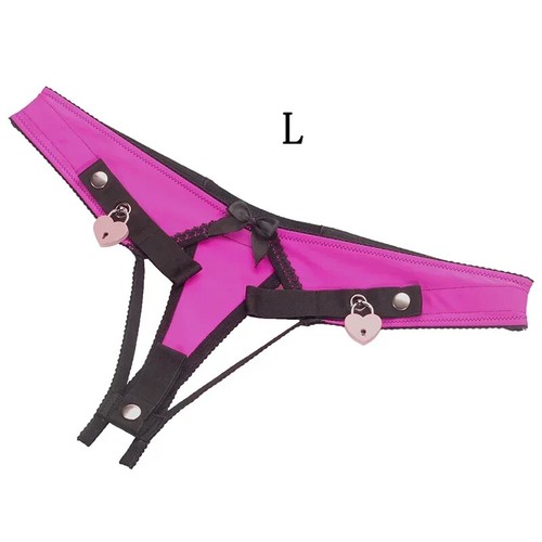 Anti-Falling Harness Male Chastity Cage Sissy Training Lockable THONG Panties - Picture 15 of 20