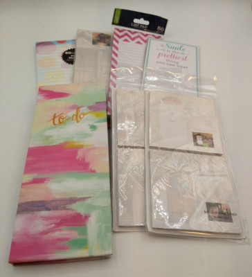 Lot of 7 Assorted Note Pads Shopping To Do Lists Memo Magnetic Fridge Sticky