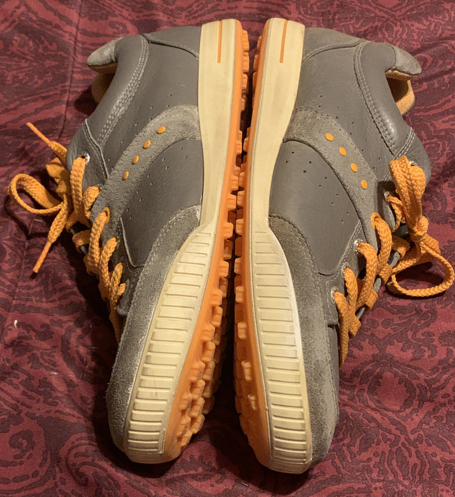 ECCO LEATHER SPIKELESS MEN'S GOLF SHOES SIZE 9.5 (43… Gem