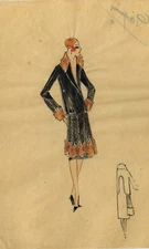 Original Parisian Fashion Watercolours