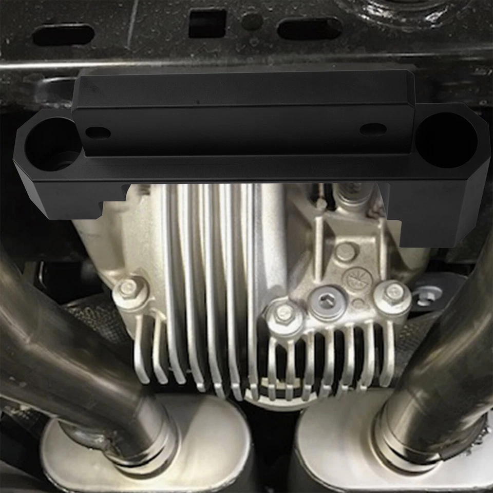 Diferencial Fit 2015-23 Dodge Diff Brace anodizado negro SRT Hellcat Scat Redeye Foto 2 de 4