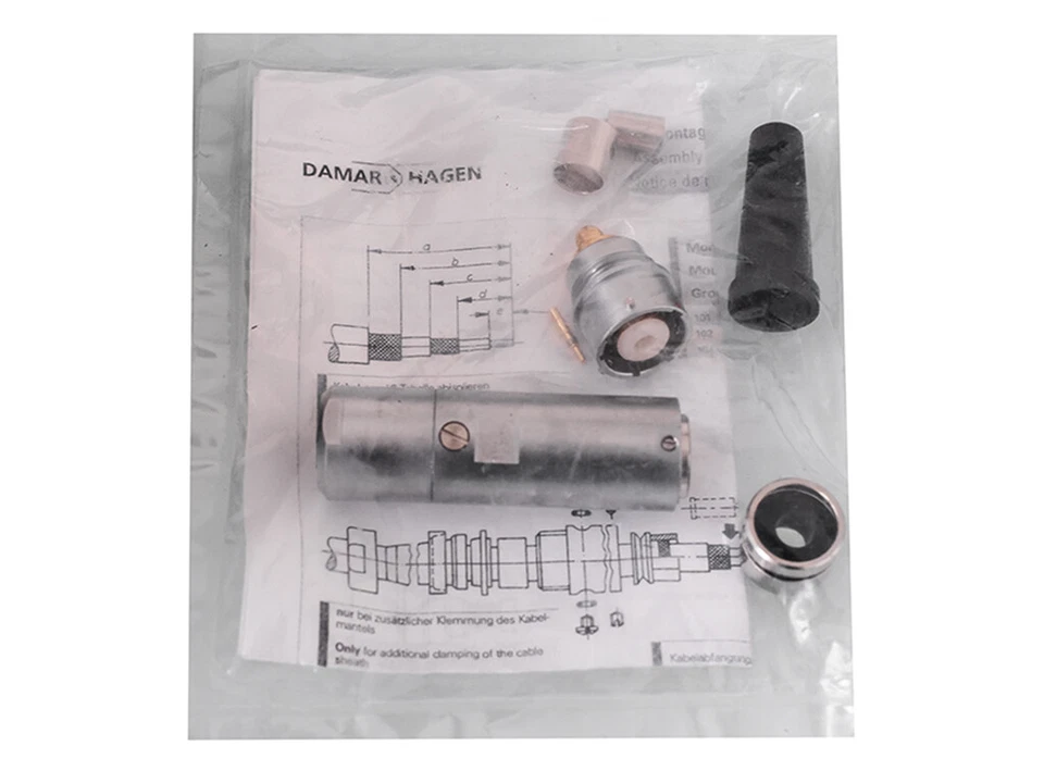 Set di connettori triassiali, maschio, Damar & Hagen, C#82