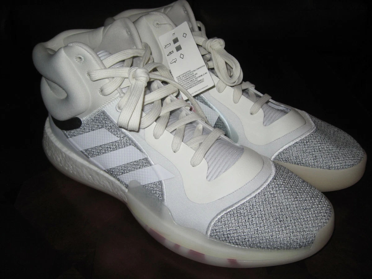 ADIDAS MARQUEE BOOST HIGH TOP BASKETBALL SHOES WHITE G28978 MEN S SIZE 19 NWOB