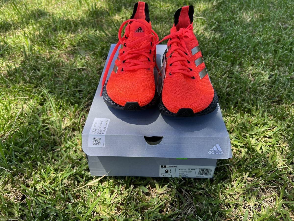 専用JD475★SALE特価 adidas 4D FWD Women's Running Shoes Red Wmns Sport Run